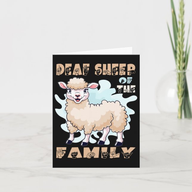 Asl Hand Gesture Hand Sign Language Hörverlust A Karte (Vorderseite)