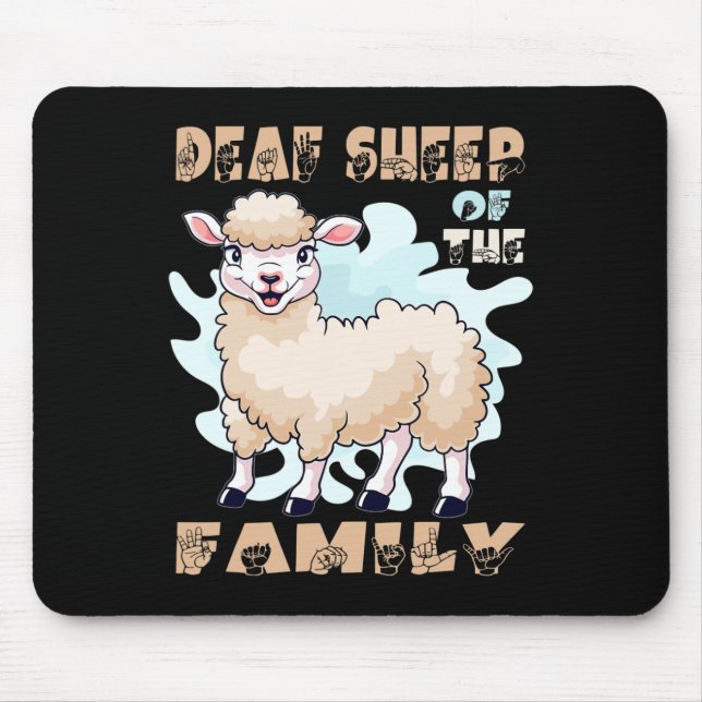 ASL Handgeste Handzeichen Hörverlust a Mousepad (Vorne)