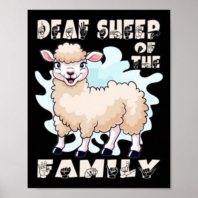 ASL Handgeste Handzeichen Hörverlust a Poster (Vorne)