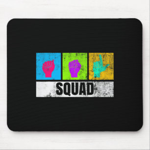 ASL-Handschrift für Deaf Stolz und Deaf Awa Mousepad