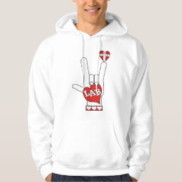ASL I Liebe SIE LABRADOR unterzeichnen (LABOR) Hoodie