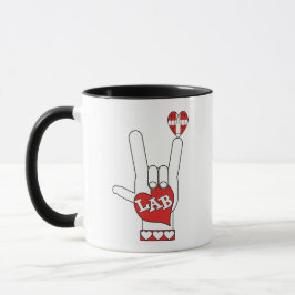 ASL I Liebe SIE LABRADOR unterzeichnen (LABOR) Tasse