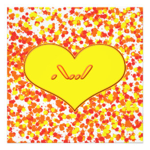 ASL-I Liebe Sie mit Herz von Shirley Taylor Fotodruck