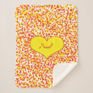 ASL-I Liebe Sie mit Herz von Shirley Taylor Sherpadecke