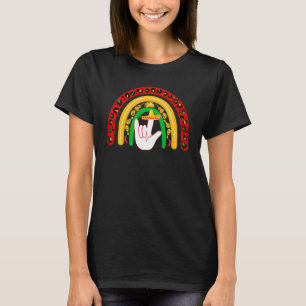 Asl I Liebe You Rainbow Sign Language Cinco De May T-Shirt