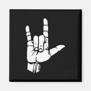 Asl I Love You Geschenk American Sign Language T-S Magnet