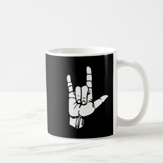 Asl I Love You Gift American Sign Language Tee Pre Kaffeetasse (Rechts)