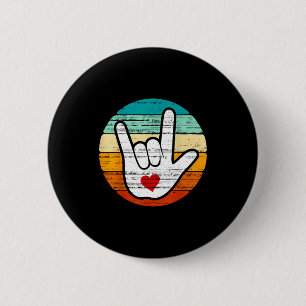 Asl Ich liebe Dich, Gebärdensprache Herz Liebe Val Button