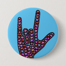 ASL "ich Liebe Sie " Button