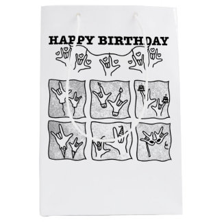 ASL ILY Obsession - Alles Gute zum Geburtstag!  Mittlere Geschenktüte