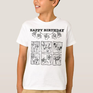 ASL ILY Obsession - Alles Gute zum Geburtstag!  T-Shirt