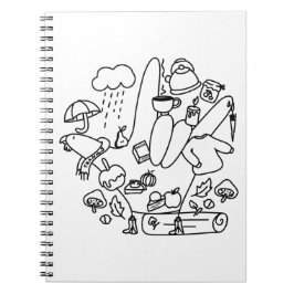 ASL ILY Thanks – Autumn Vibes  Notizblock