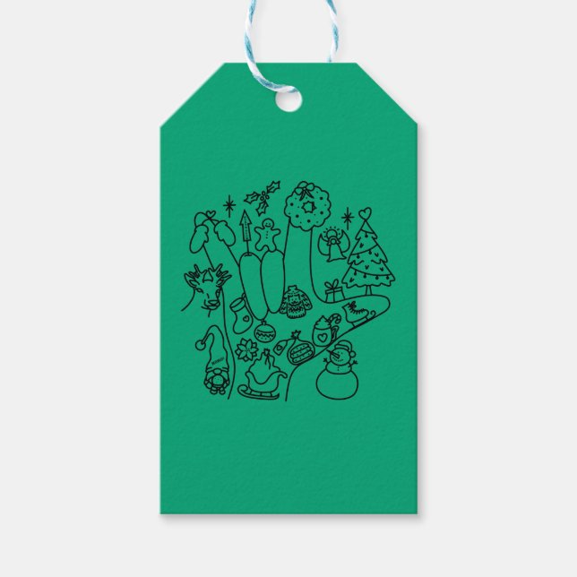 ASL ILY – Winter Vibes  Geschenkanhänger (Vorderseite)