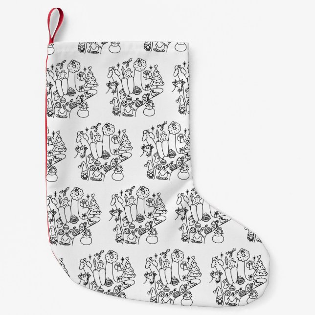 ASL ILY – Winter Vibes  Kleiner Weihnachtsstrumpf (Vorderseite)