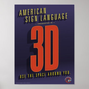 ASL in 3D. Ein Klassenposter. Poster