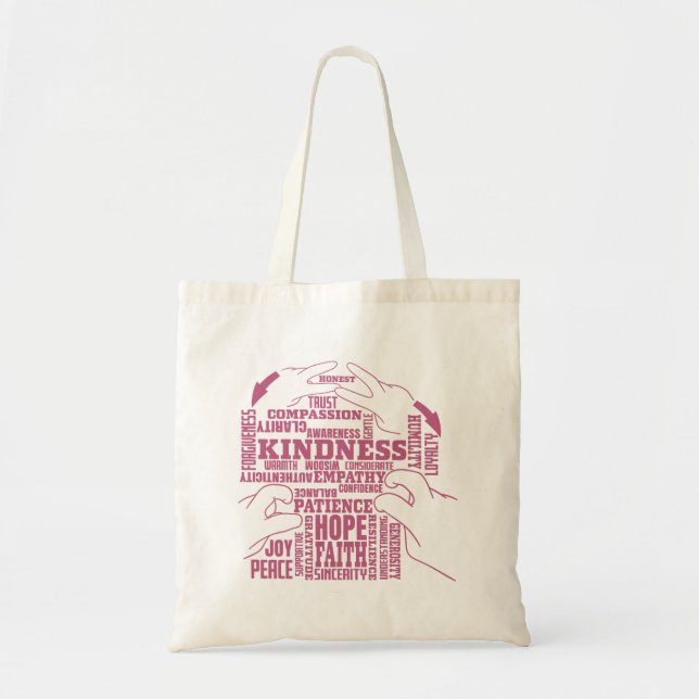 ASL - Innere Schönheit - Deaf Culture "Vee Vee Des Tragetasche (Vorne)