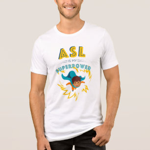 ASL ist meine Supermacht Tri-Blend Shirt