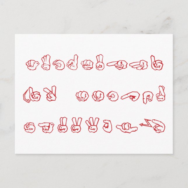 ASL kein L Rot für Weihnachten (Vorderseite)