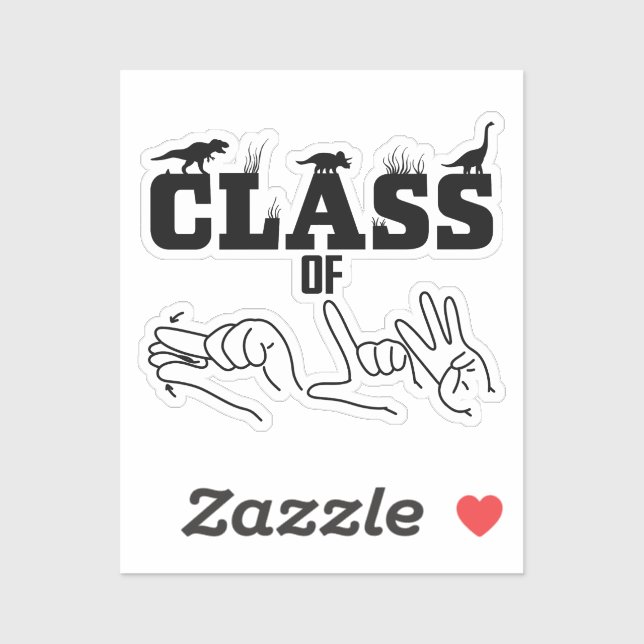 ASL - Klasse 2026 - Abschluss ASL Design Aufkleber (Blatt)
