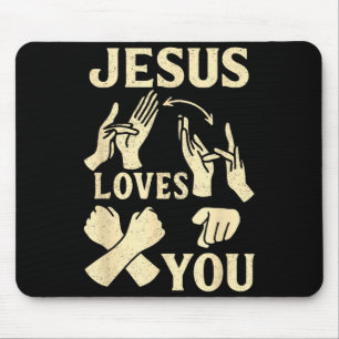 Asl-Lehrer Amerikanische Gebärdensprache Christlic Mousepad