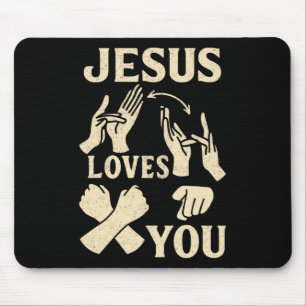 Asl-Lehrer Amerikanische Gebärdensprache Christlic Mousepad