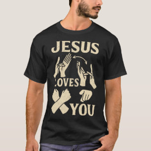 Asl-Lehrer Amerikanische Gebärdensprache Christlic T-Shirt