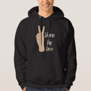 ASL-Lehrer teilen die Liebe Gebärdensprache Handze Hoodie