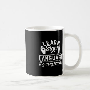 ASL LehrerInnen lernen Signatur-Sprache Kaffeetasse