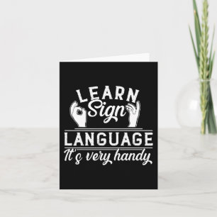 ASL LehrerInnen lernen Signatur-Sprache Karte