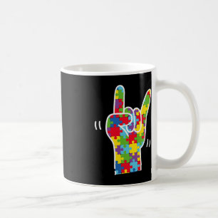 ASL Liebe Gebärdensprache Autismus Aufklärungsmona Kaffeetasse