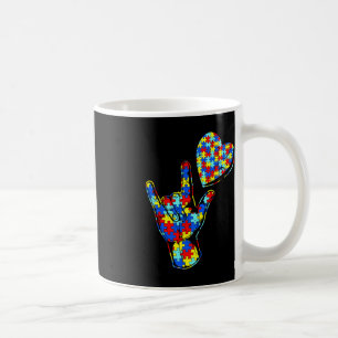 ASL Liebe Gebärdensprache Autismus Bewusstsein Puz Kaffeetasse