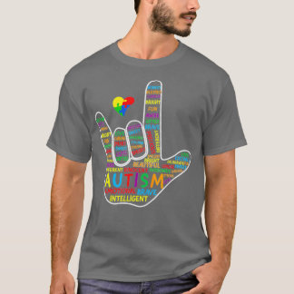 ASL Liebe Gebärdensprache Handautismus Sensibilisi T-Shirt
