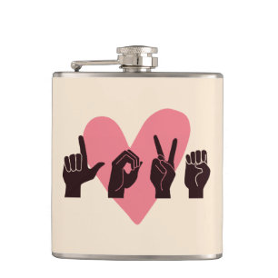 ASL Liebe IV - Valentinstag Flachmann