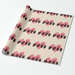 ASL Liebe IV - Valentinstag Geschenkpapier