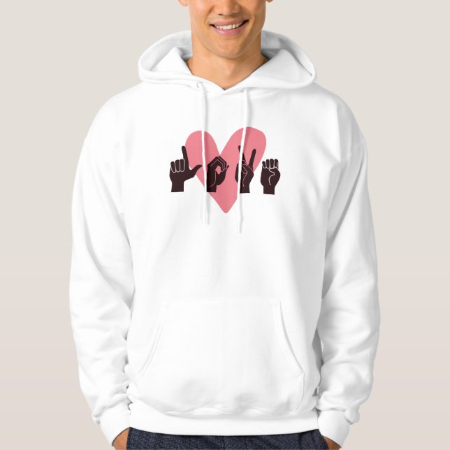 ASL Liebe IV - Valentinstag Hoodie (Vorderseite)