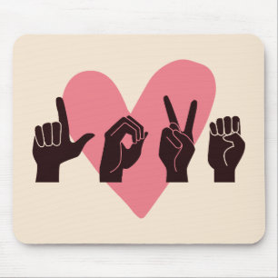 ASL Liebe IV - Valentinstag Mousepad