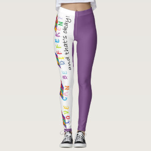 Asl-Liebe kann unterschiedliches Lila sein Leggings