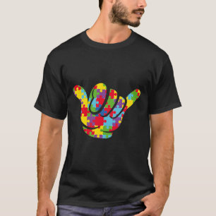 ASL Liebe Puzzle Hand Gebärdensprache Autismus Awa T-Shirt
