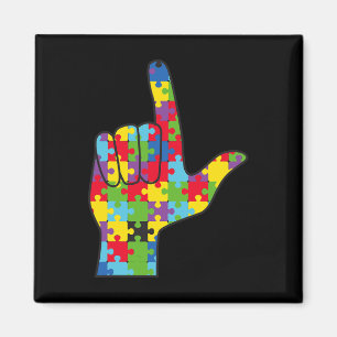 ASL Liebe Signature Autismus Sensibilisierung Unte Magnet