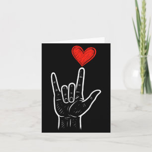 Asl Liebeshandzeichen Herz Valentinstag Männer Fra Karte