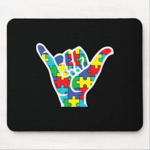 Asl Liebeszeichen Hand Autismus-Bewusstsein Mama P Mousepad