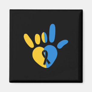 Asl Liebeszeichen Non-Verl Down-Syndrom-Bewusstsei Magnet