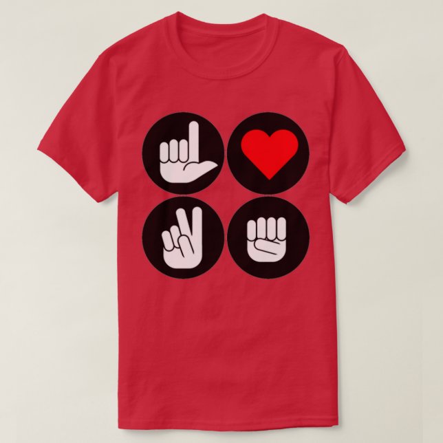 ASL LOVE 7 T-Shirt (Design vorne)