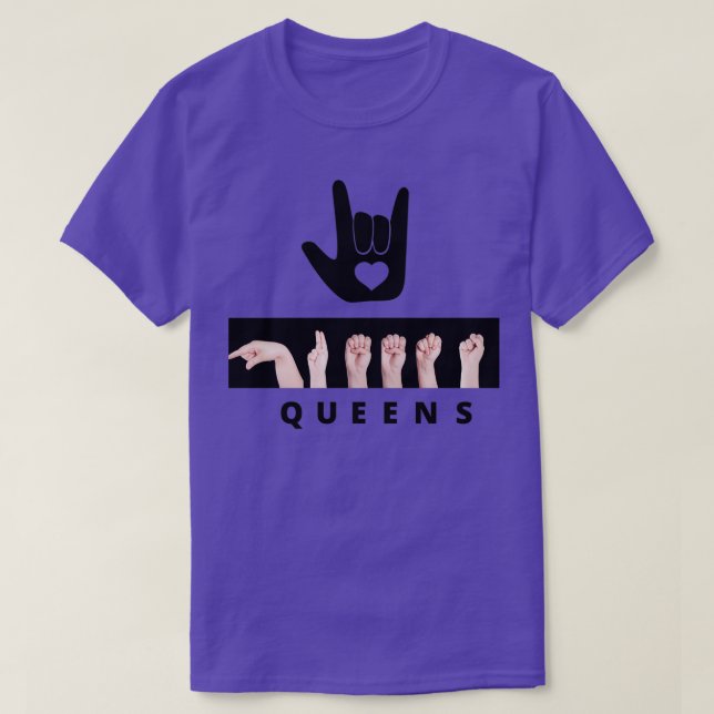 ASL LOVE QUEENS T-Shirt (Design vorne)