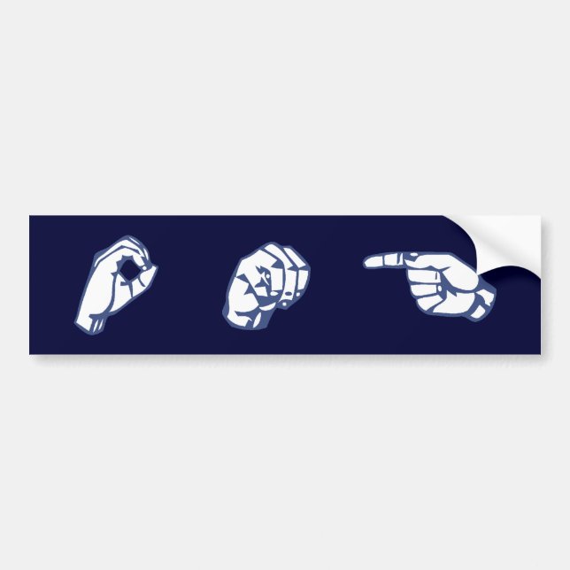 ASL OMG AUTOAUFKLEBER (Vorne)