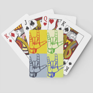 ASL Pop Art Playing Cards Spielkarten