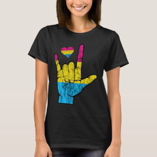 Asl Pride Panual Hearing Loss Deaf Bewusstsein Mon T-Shirt