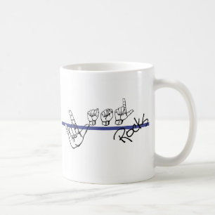 ASL schaukelt Kaffee-Tasse (Seite) Tasse