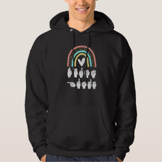 ASL School American Sign Language Hoodie