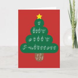 ASL - Sehr frohen Weihnachten zu Ihnen Gruß-Karte